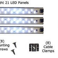 LED Lighting Kits C-White Deluxe 2W Qty 3 21 LED Panel