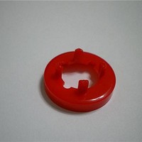 Knobs & Dials Red Nut Cover-Plain 15mm Knob