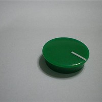 Knobs & Dials Green Cap-Wht Line 21mm Knob