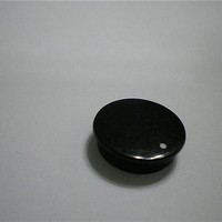 Knobs & Dials Black Cap-Wht Spot 21mm Knob