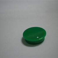 Knobs & Dials Green Cap-Wht Spot 21mm Knob