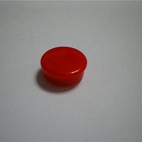 Knobs & Dials Red Cap-Plain 15mm Knob