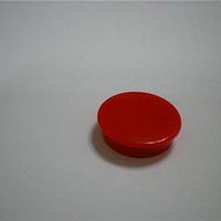 Knobs & Dials Red Cap-Plain 21mm Knob