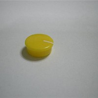 Knobs & Dials Yellow Cap-Wht Line 15mm Knob