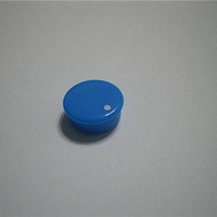 Knobs & Dials Blue Cap-Wht Spot 15mm Knob