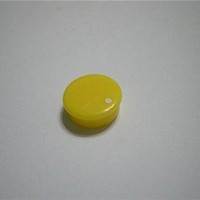 Knobs & Dials Yellow Cap-Wht Spot 15mm Knob