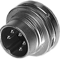 Circular DIN Connectors 6 Pin male; Front Pnl Mnt