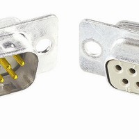 D-Subminiature Connectors 25P FEMALE RT ANGLE BOARDCLIP/CLINCH NUT
