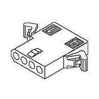 Pin & Socket Connectors 4 Ckt Receptacle Hou w/Prebent Ears