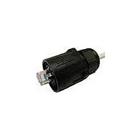 Telecom & Ethernet Connectors RJ REV BAYONET PLUG PLASTIC GLAND BLACK