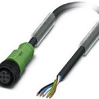 Cables (Cable Assemblies) SAC-5P-50-PURM12FSP 5.0M LENGTH