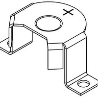 Battery Holders, Snaps & Contacts Size 13 -SMT Coin Cell Retainer