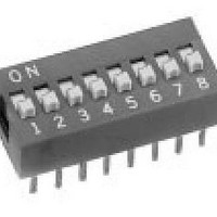 Slide Switch,STRAIGHT,SPST,ON-OFF,Number Of Positions:3,PC TAIL Terminal,PCB Hole Count:6