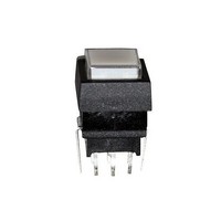 Pushbutton Switches PUSH SW DPDT ON-(ON) ULTRA GREEN LED
