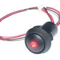 Pushbutton Switches PUSH SW w/Cabl & Con 0.1A 30VDC Red LED