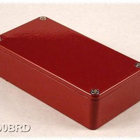 Enclosures, Boxes, & Cases 4.39 X2.34 X1.06 ALUM RED STOMP BX
