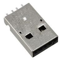 CONN PLUG USB A 4POS SMD R/A