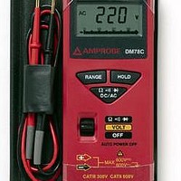 MULTIMETER DIGITAL HANDHELD, 3-3/4 DIGIT