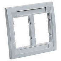 FACEPLATE FRAME, PLASTIC, 4 MOD, IVORY