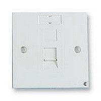 WALLPLATE, RJ45, SINGLE