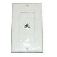 VIDEO WALL PLATE, 1 MODULE, WHITE