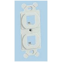 MODULE FRAME, PLASTIC, 2 MODULE, WHITE