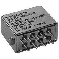 POWER RELAY, DPDT-2CO, 28VDC, 5A, FLANGE