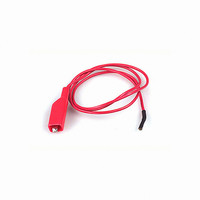 PATCHCORD SQ SCKT-ALLIG CLIP RED