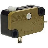 MICRO SWITCH, PLUNGER, 1CO, 16A, 250V