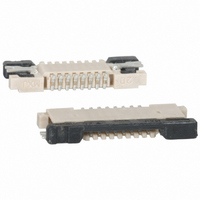Flex Cable Connector,PCB Mount,8 Contacts,Number Of Contact Rows:1,SURFACE MOUNT Terminal,LOCKING