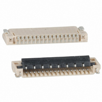 Flex Cable Connector,PCB Mount,16 Contacts,Number Of Contact Rows:1,SURFACE MOUNT Terminal,LOCKING