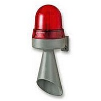 FLASH HORN, CONT TONE, 24VAC/DC, RED