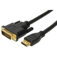 HDMI-DVI VIDEO CABLE, 6FT, BLACK