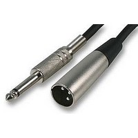 CABLE, XLR P TO JACK 2P P, 1M