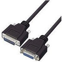 COMPUTER CABLE, SERIAL, 25FT, BLACK