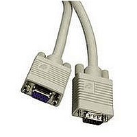 EXTENSION CABLE, VGA VIDEO, 1.5M, GRAY