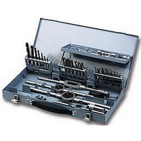 DRILL TAP/DIE SET, METAL CASE, M3-M12