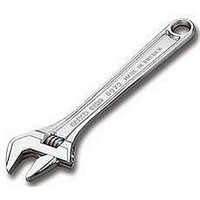 SPANNER, ADJUSTABLE, CHROME PLATED, 6"