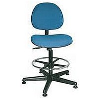 Upholstered Task Stool On Glides W/Footring