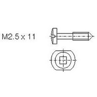 SCREWS & COLLARS, M2.5, PK100