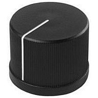 ROUND KNURLED KNOB WITH LINE IND, 6.35MM