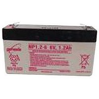 LEAD ACID BATTERY, 6V, 1.2AH