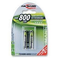 BATTERY, NIMH AAA 800MAH, PK2