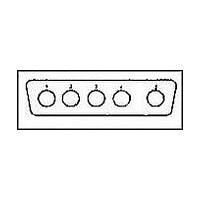 CONNECTOR, D SUB COMBO, RECEPTACLE, 5POS