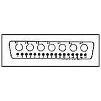 CONNECTOR, D SUB COMBO, PLUG, 24POS