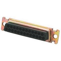 D SUB CONNECTOR, STANDARD, 25POS, RCPT