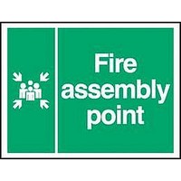 SIGN, FIRE ASSEMBLY POINT, 250X350