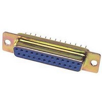 D SUB CONNECTOR, STANDARD, 50POS, RCPT