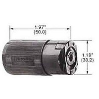 CONNECTOR, POWER ENTRY, RECEPTACLE, 15A