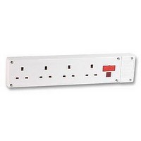 DISTRIBUTION BOARD, 4WAY, 13A, WHITE